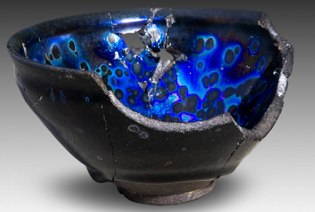 中国窯変天目茶碗時代箱付N6511